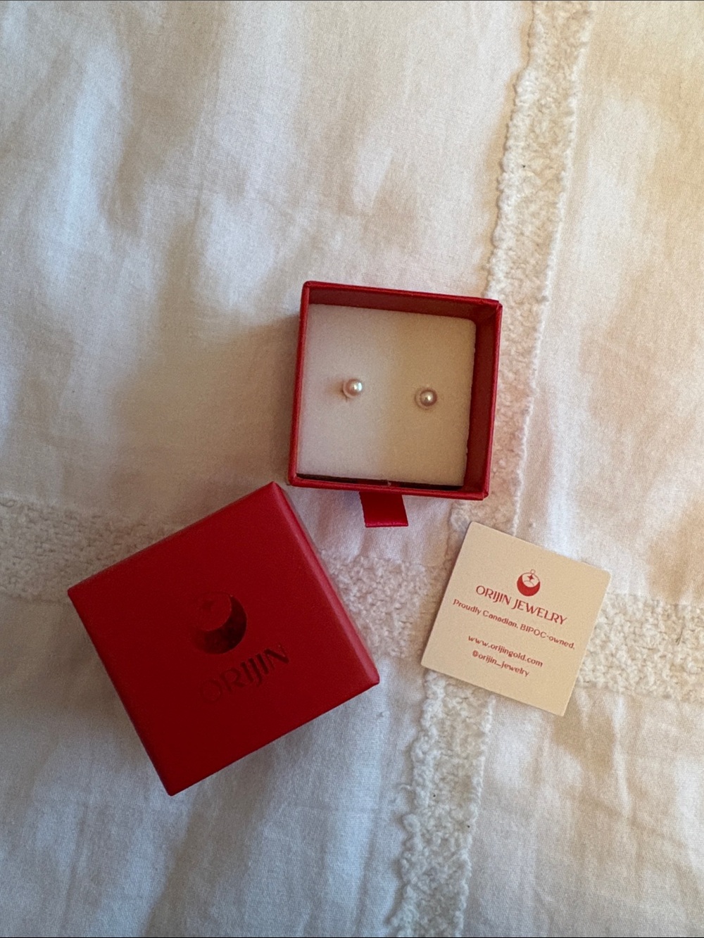 Orijin Jewelry for Jilly Box pearl earrings